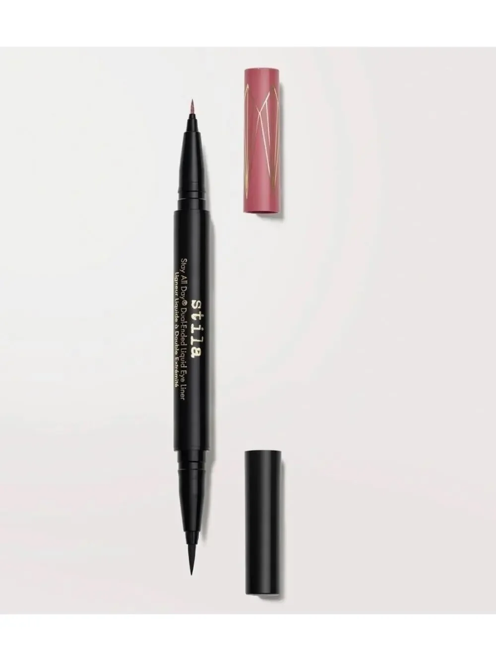 Stila Stay All Day Dual-Ended Waterproof Liquid Eye Liner Rum Punch Intense Blk